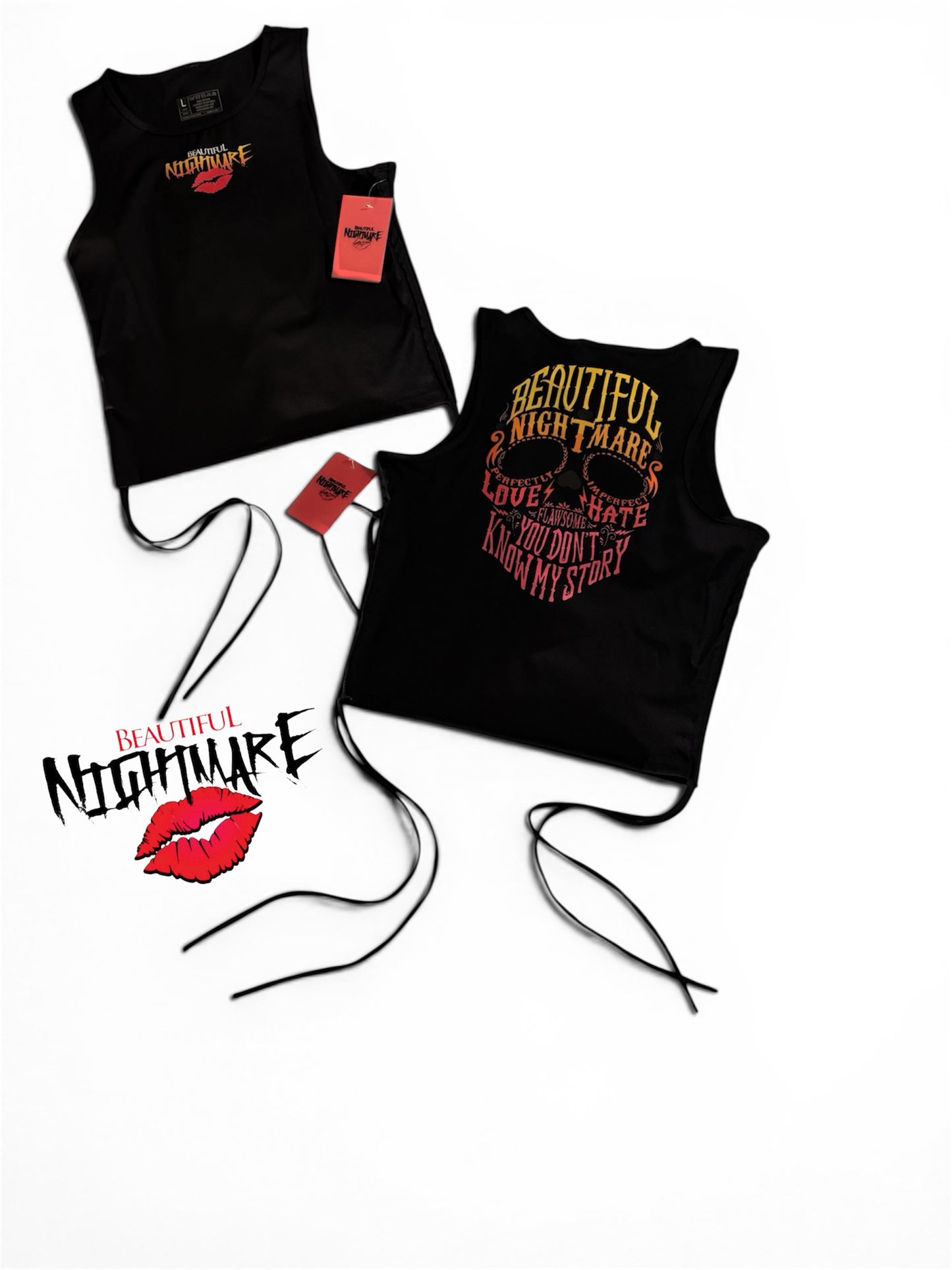 Ladies Skull Story Tank (black)